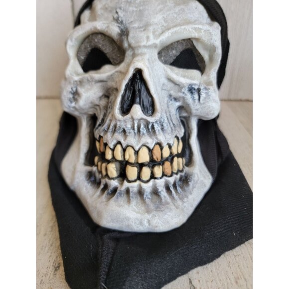 Halloween grim reaper skull head skeleton prop home decor‎ figure - Picture 2 of 11